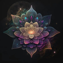 Charger l'image dans la galerie, Kit Point de Croix Lotus couleurs multiples