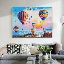 Charger l'image dans la galerie, Kit Point de Croix Montgolfières sous un soleil couchant