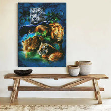 Charger l'image dans la galerie, Kit Point de Croix Famille de félins