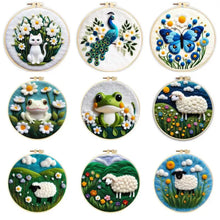 Charger l'image dans la galerie, Kit punch needle animaux divers