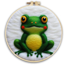 Charger l'image dans la galerie, Kit punch needle chats, grenouilles et colibri