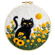 Charger l'image dans la galerie, Kit punch needle chats, grenouilles et colibri