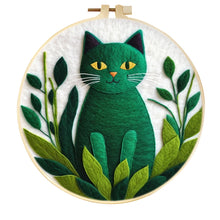 Charger l'image dans la galerie, Kit punch needle chats, grenouilles et colibri
