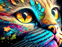 Charger l'image dans la galerie, Kit Broderie Diamant Chat couleurs 2