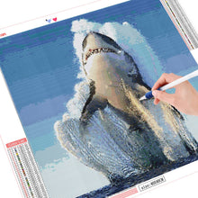 Charger l&#39;image dans la galerie, Kit Broderie Diamant Requin hors de l&#39;eau
