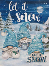 Charger l&#39;image dans la galerie, Kit point de croix cross-stitch Elfes &quot;Let it snow&quot;
