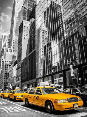 Kit Broderie Diamant Taxi New-York