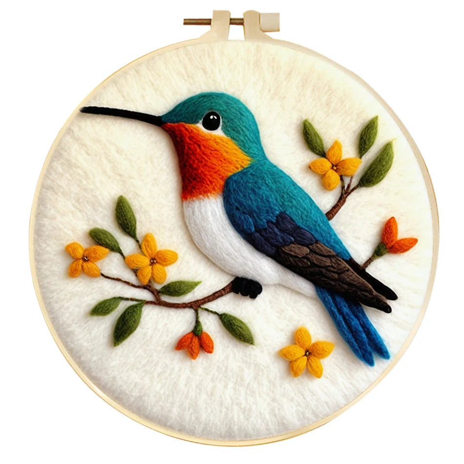 Kit punch needle oiseaux