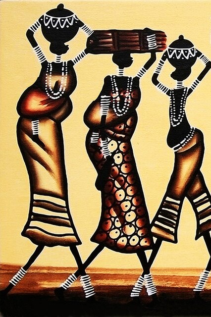 Femmes africaines abstrait 2
