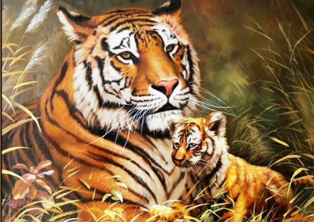 Maman tigre et sa maman